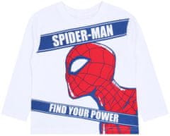 MARVEL Bílá chlapecká halenka s potiskem Spider-Mana, 116