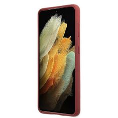 MERCEDES MEHCS21MSILRE hard silikonové pouzdro Samsung Galaxy S21 PLUS 5G red Silicone Line
