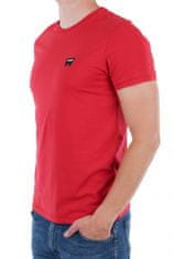 Wrangler Pánské tričko WRANGLER W7C07D3UU REGULAR FIT SCARLET RED Velikost: 4XL