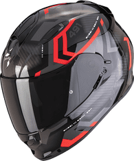 SCORPION Moto přilba EXO-491 SPIN černo/červená XL