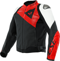 Dainese Moto bunda SPORTIVA PERFORANCE matná černo/lava červeno/bílá 58