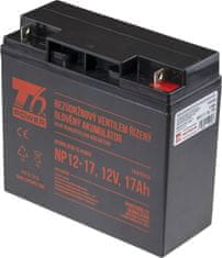 T6 power Akumulátor NP12-17, 12V, 17Ah