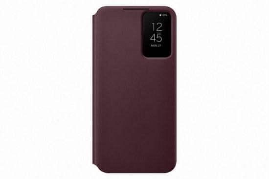 Samsung Galaxy S22+ Flipové pouzdro Clear View EF-ZS906CEEGEE, vínové