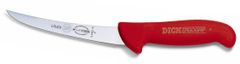 F. Dick Vykosťovací nůž se zahnutou čepelí, poloohebný, červený v délce 13 cm 13 cm, červená