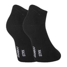 Styx 3PACK ponožky nízké bambusové černé (3HBN960) - velikost XL