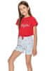 Dívčí pyžamo 2711 Sonia red, červená, 104