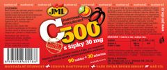 JML Vitamin C-500 mg T.R. (s postupným uvolňováním) | 90+30 tablet
