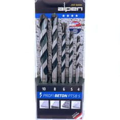 Alpen Sada vrtáků do betonu PTSB5 4-10mm
