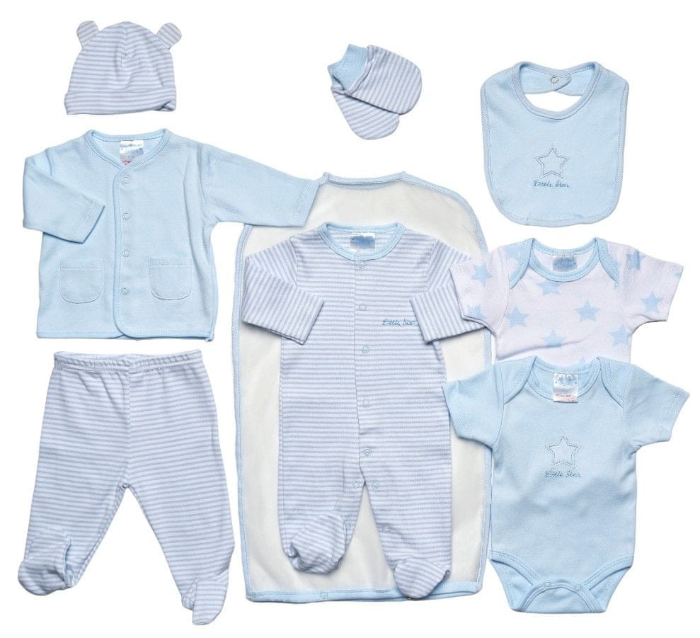 Just Too Cute chlapecký kojenecký dárkový set 9 kusů - hvězdičky X0731 modrá 62