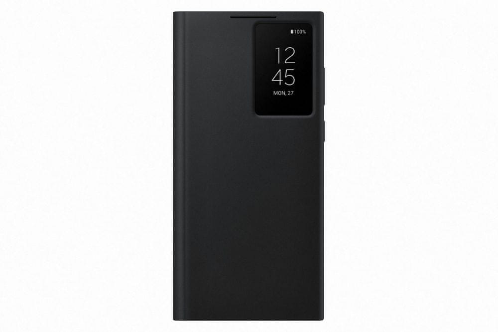 Levně Samsung Galaxy S22 Ultra Flipové pouzdro Clear View EF-ZS908CBEGEE, černé