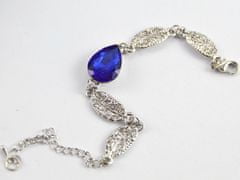 Lovrin Sada šperků ve tvaru safírové kapky s křídly se zirkony