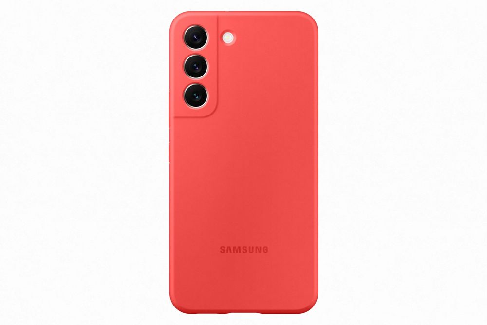 Levně Samsung Galaxy S22 Silikonový zadní kryt EF-PS901TPEGWW, červený