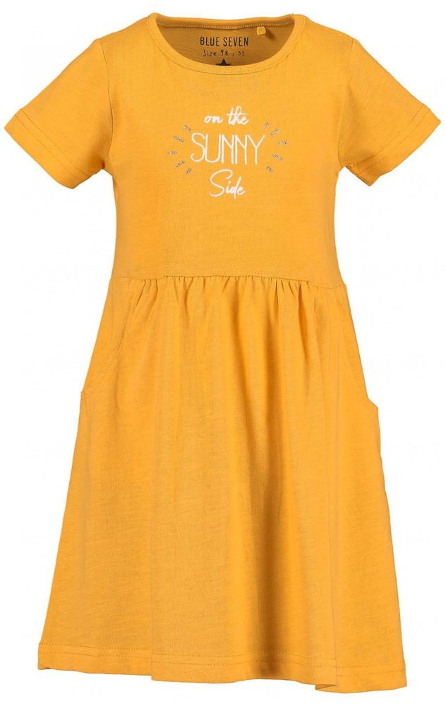 Blue Seven dívčí šaty Sunny Side 721603 X žlutá 104