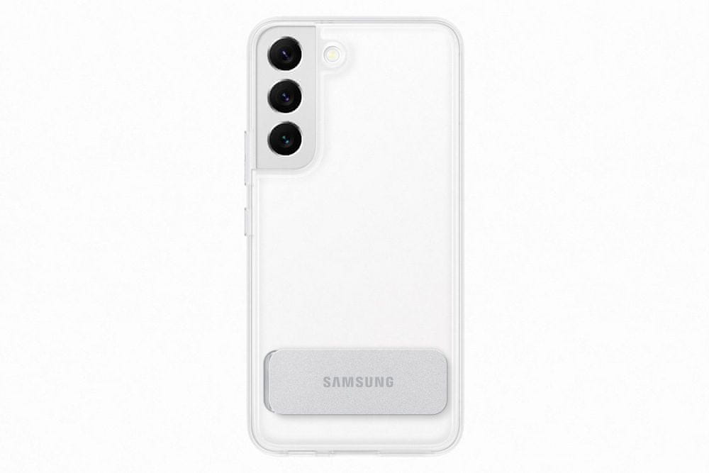 Levně Samsung Galaxy S22+ Průhledný zadní kryt se stojánkem EF-JS906CTEGWW, čirý - rozbaleno