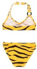 Boboli dívčí dvoudílné plavky za krk Tribal Trip 824442 žlutá 104