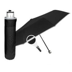 Perletti Reflexní skládací deštník PROMOCIONALI/černá, 96006-01