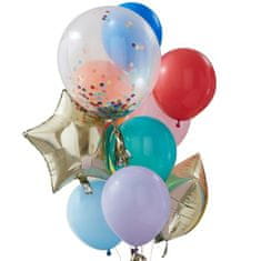 MojeParty Balónkový buket mix balónků a hvězdy 11 ks