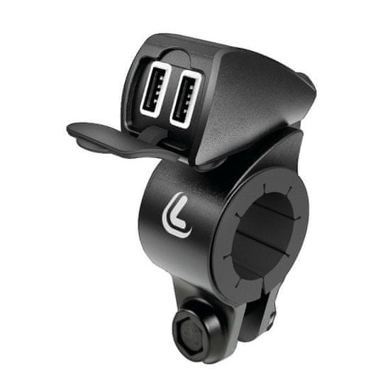 LAMPA Zásuvka na řídítka motocyklu USB-Fix TREK – 38828