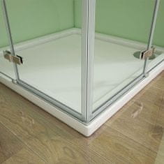 H K Čtvercový sprchový kout MELODY LINE R101, 100x100 cm s jednokřídlými dveřmi 