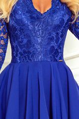 Numoco Dámské šaty 210-12 - NUMOCO královská modrá XXXXL