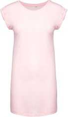 Kariban Dámské dlouhé tričko - šaty, světle růžová, S/M