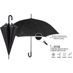 Perletti TECHNOLOGY Luxusní automatický deštník s reflexním pásem, 21734