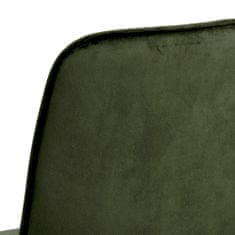 Design Scandinavia Jídelní židle Delmy (SET 4ks), samet, olivová