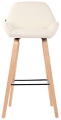 Barová židle Newnan, přírodní / krémová