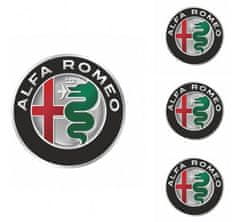 E&N Autoparts Poklice kompatibilní na auto Alfa Romeo 14" GRAL červeno - černé 4ks