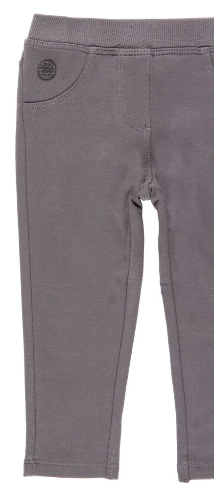 Boboli dívčí měkké kalhoty Basico 290067 šedá 116