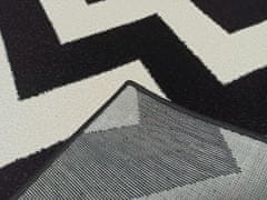 Weltom kusový koberec Silver ZigZag 2471/23 80x150cm černý