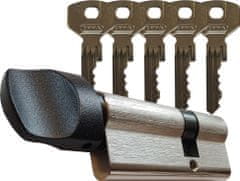 EVVA Bezpečnostní zámková vložka EVVA G330 27/K36 (30/35) s 5ti klíči a knoflíkem