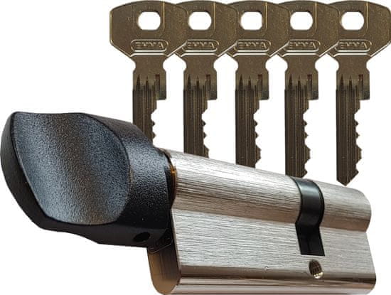 EVVA Bezpečnostní zámková vložka EVVA G330 56/K36 (35/55) s 5ti klíči a knoflíkem