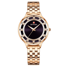 REWARD Elegantní dámské hodinky v fialové s modelovým číslem RD21003L: Krásný bonusový dárek