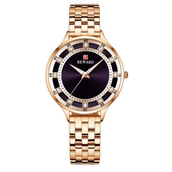 REWARD Elegantní dámské hodinky v fialové s modelovým číslem RD21003L: Krásný bonusový dárek