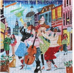 eeBoo  Čtvercové puzzle Hudba v Montrealu 1000 dílků