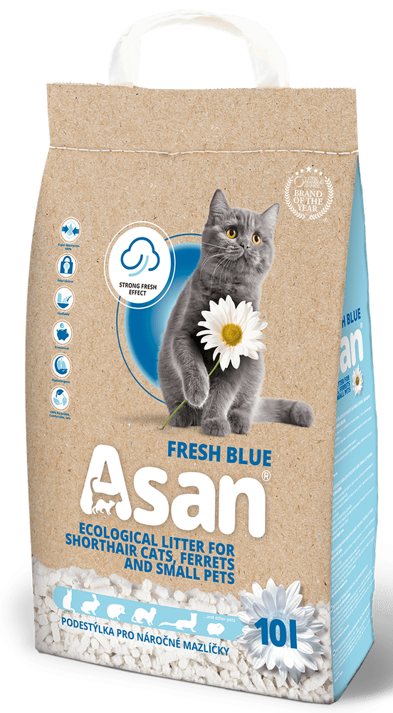 Levně Asan Cat Fresh Blue 10 l