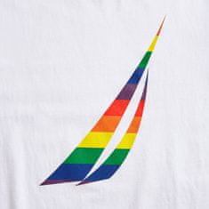 Nautica Pánské tričko PRIDE bílé L