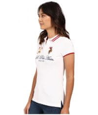 U.S. Polo Assn. U.S. Polo Assn polo tričko Embellished Quilted Shoulder Polo Shirt bílá S
