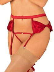 Obsessive Svůdný podvazkový pás Rubinesa garter belt - Obsessive červená L/XL