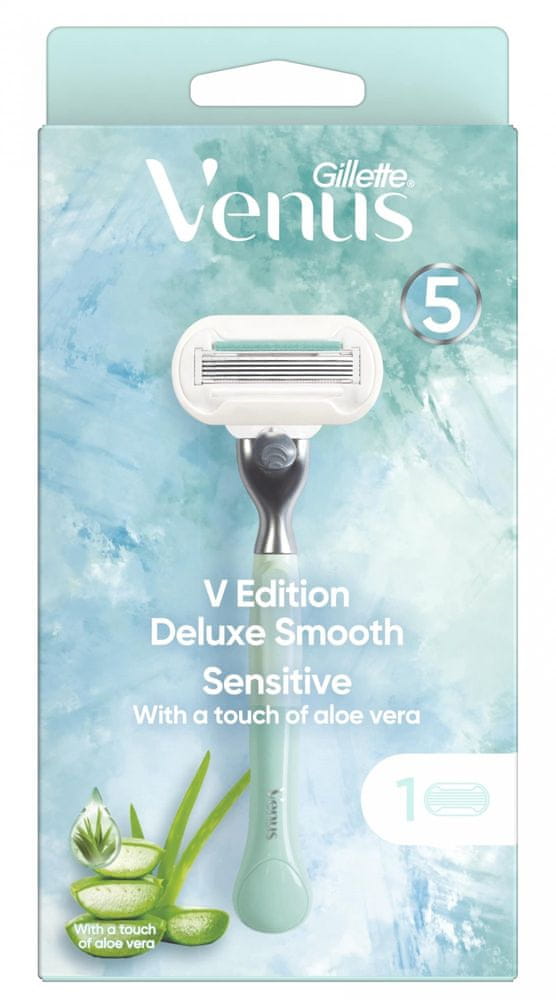 Levně Gillette Venus Deluxe Smooth Sensitive Holicí Strojek - 1 Holicí Hlavice