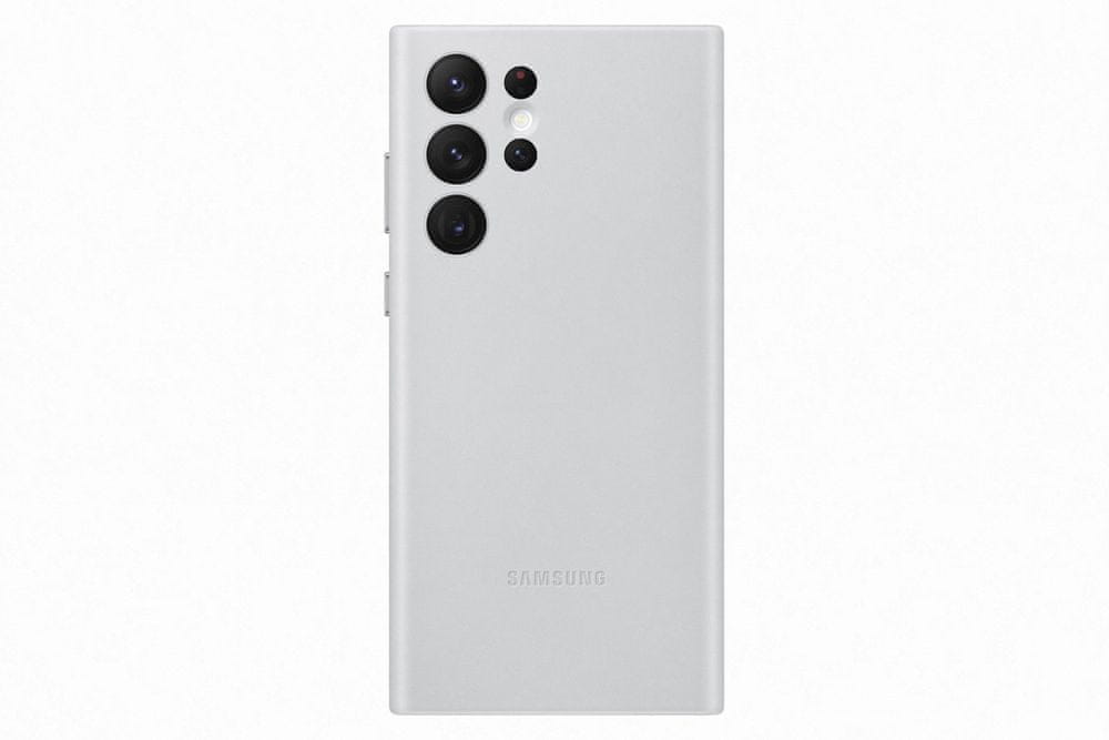 Samsung Galaxy S22 Ultra Kožený zadní kryt EF-VS908LJEGWW, šedý