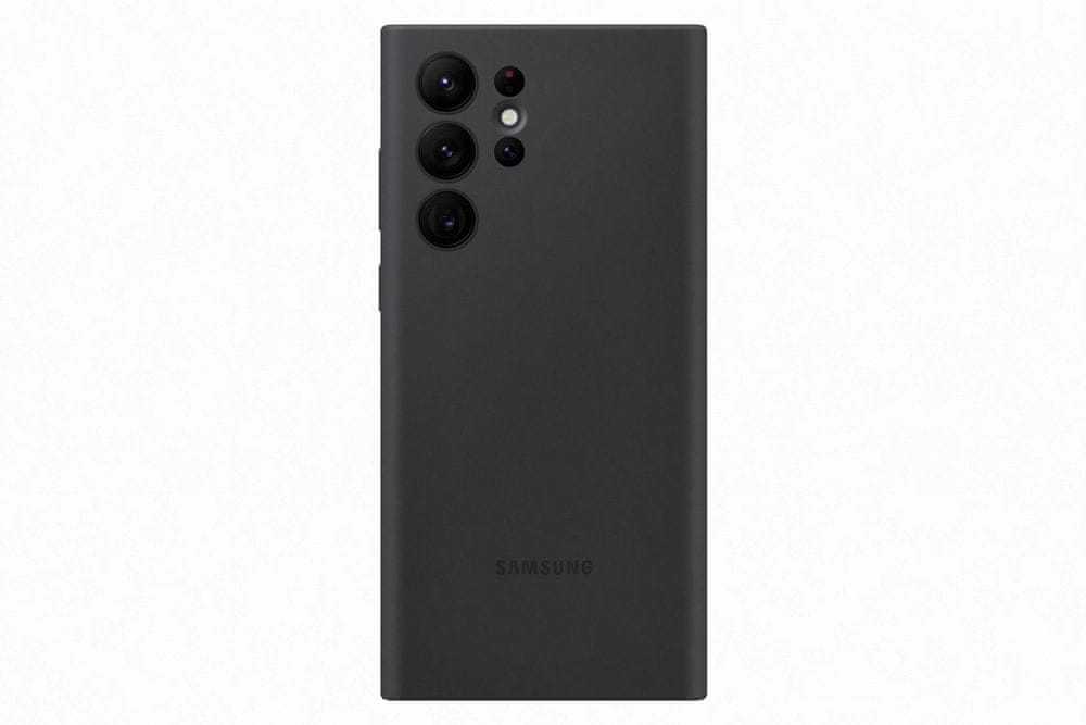 Levně Samsung Galaxy S22 Ultra Silikonový zadní kryt EF-PS908TBEGWW, černý