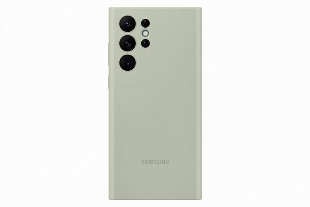 Levně Samsung Galaxy S22 Ultra Silikonový zadní kryt EF-PS908TMEGWW, zelený