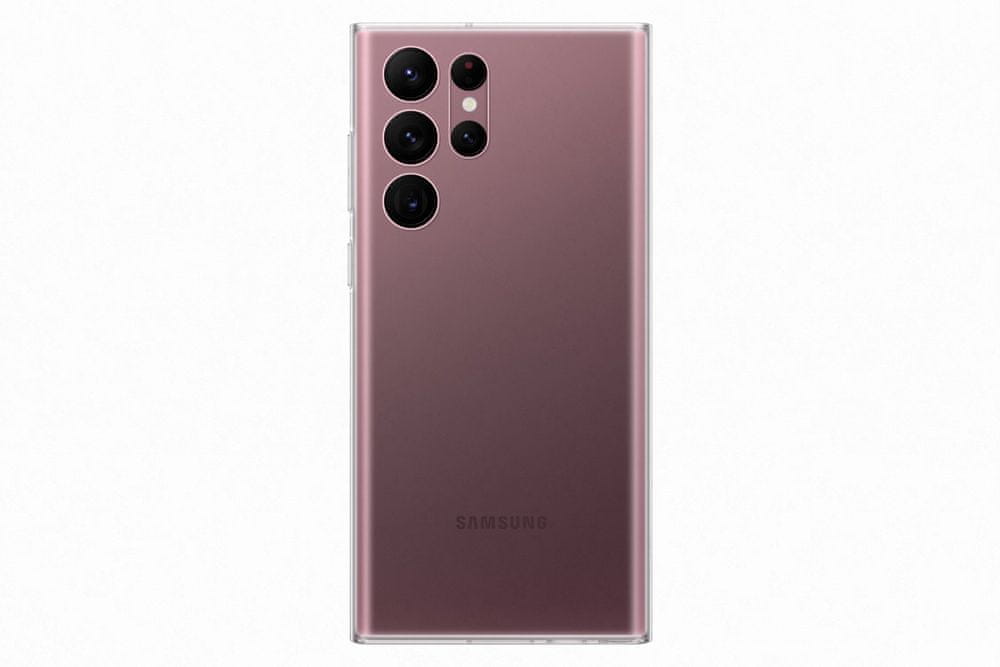 Levně Samsung Galaxy S22 Ultra Průhledný zadní kryt EF-QS908CTEGWW, čirý