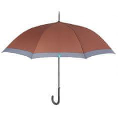 Perletti Automatický deštník TIME CON BORDO / hnědá, 26200