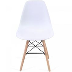 shumee MIADOMODO Sada jídelních židlí, 4 kusy, bílé