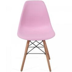 shumee MIADOMODO Sada jídelních židlí, 4 kusy, růžové