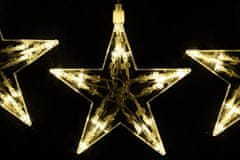 shumee Vánoční dekorace - svítící hvězdy, 100 LED, teple bílé