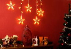 shumee Vánoční dekorace - svítící hvězdy, 100 LED, teple bílé